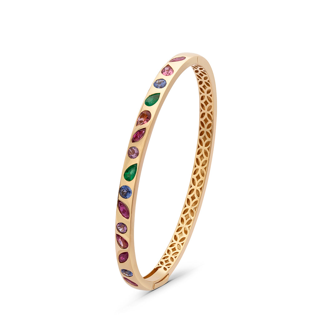 Colored Mixed Stones Bangle