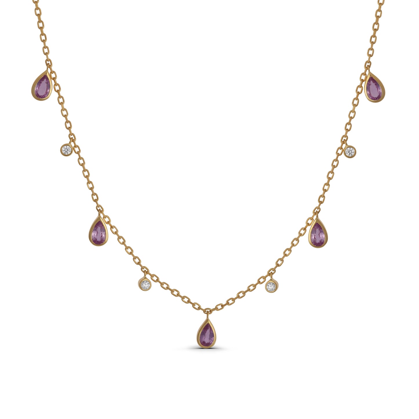 Diamond and Tourmaline Necklace