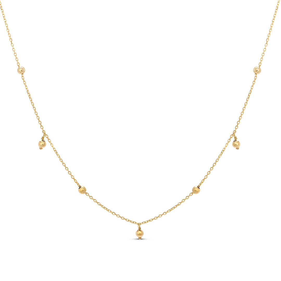 Golden Spheres Necklace