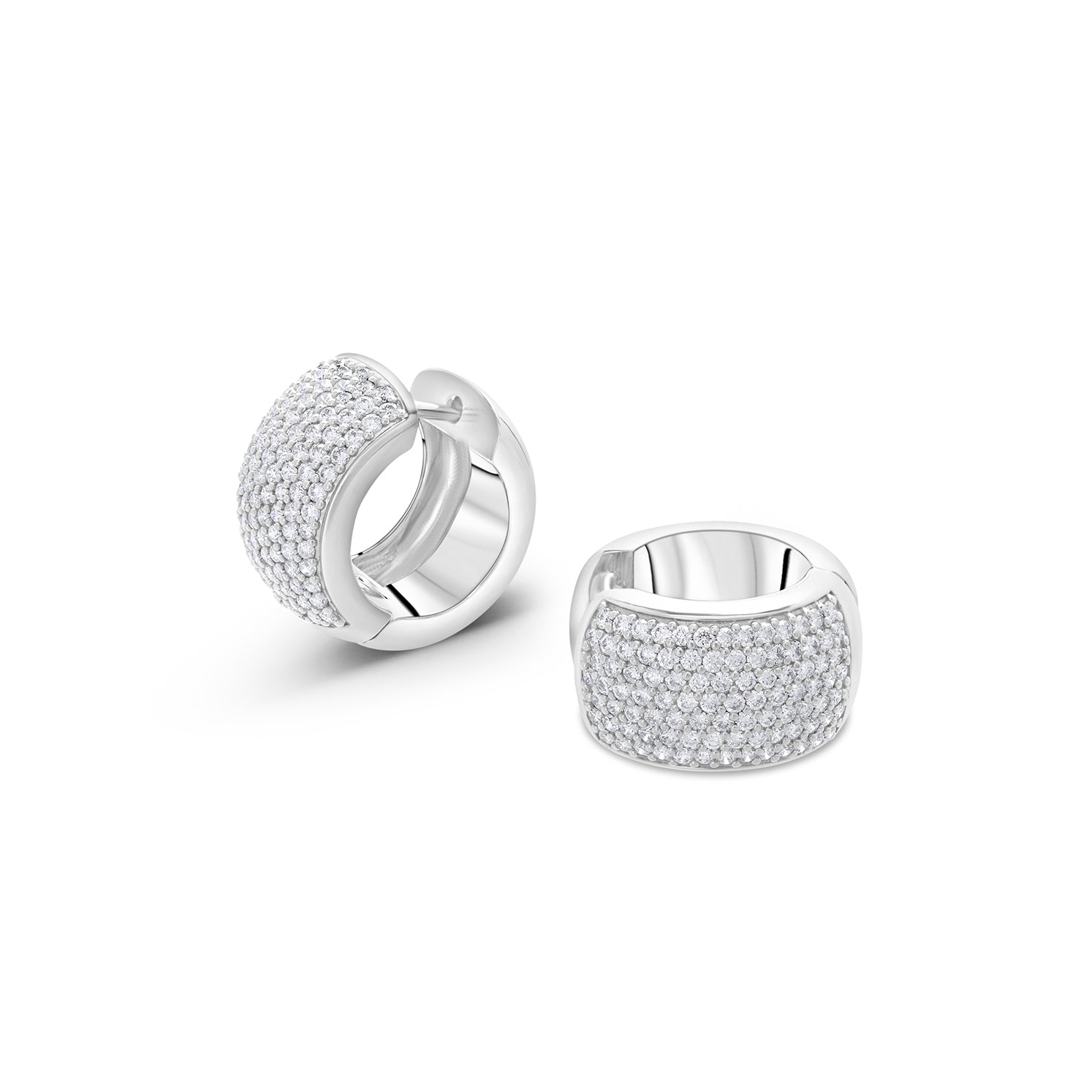 Diamond Chunky Hoops