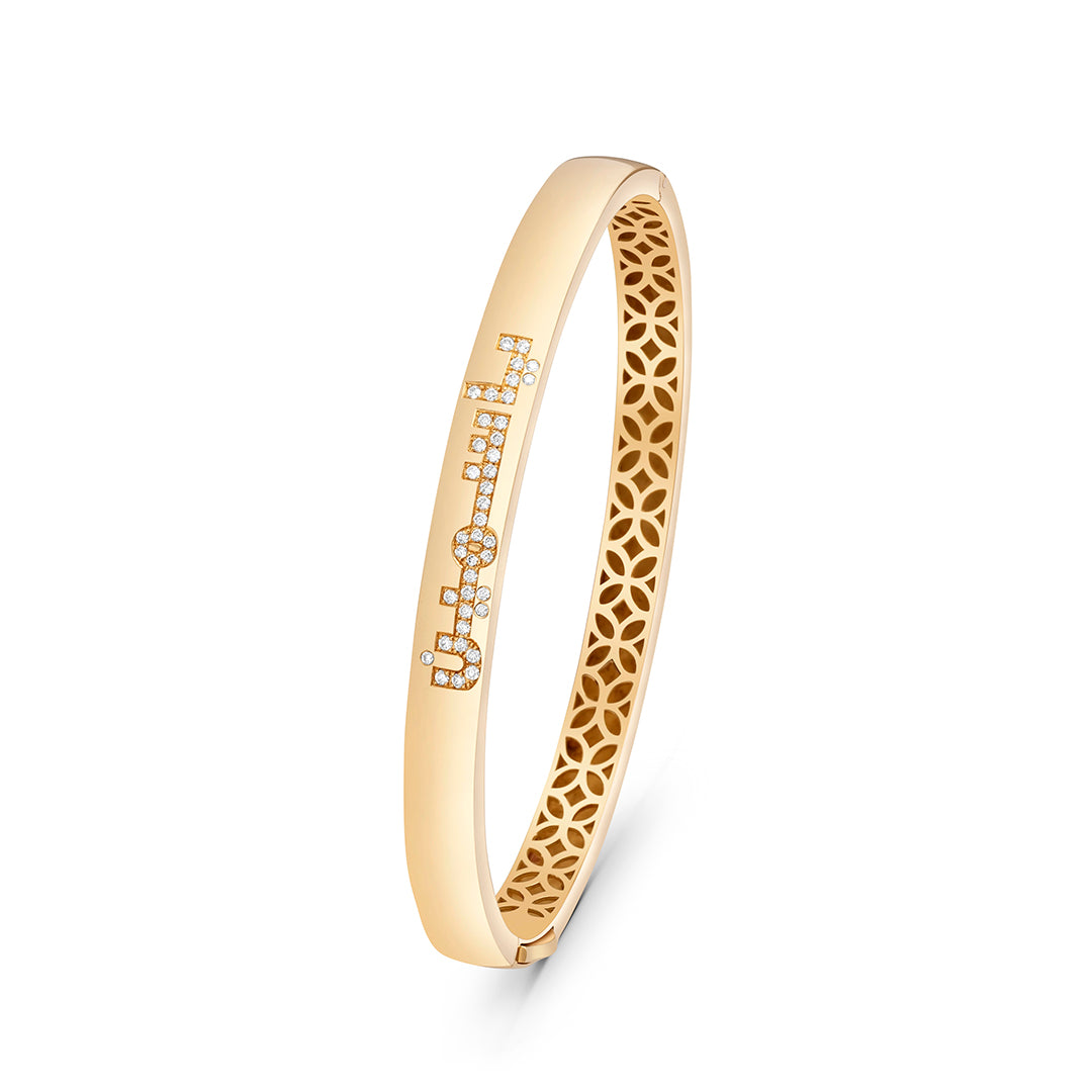 Diamond Name Bangle - Main Image