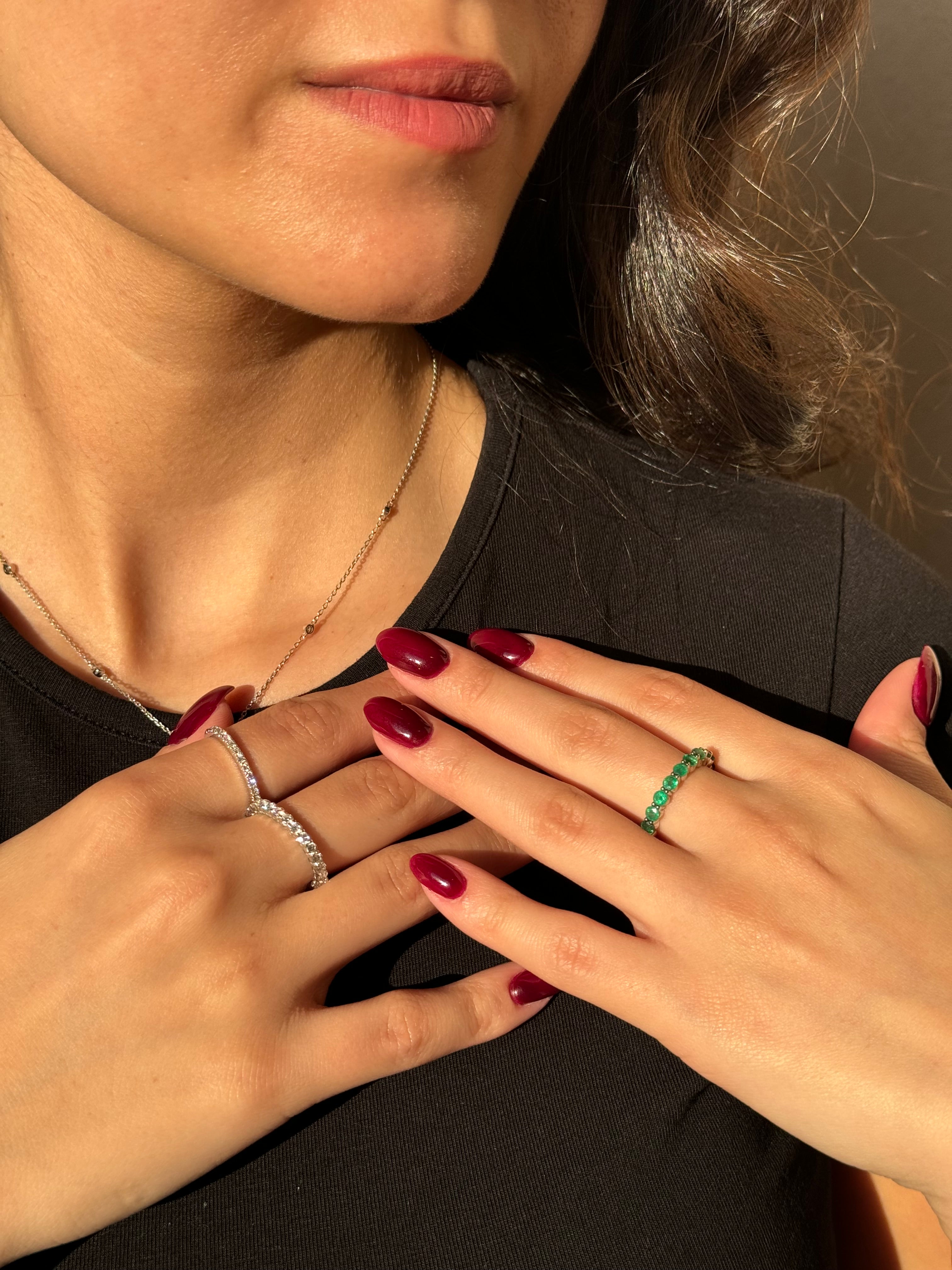 Emerald Full Eternity Ring