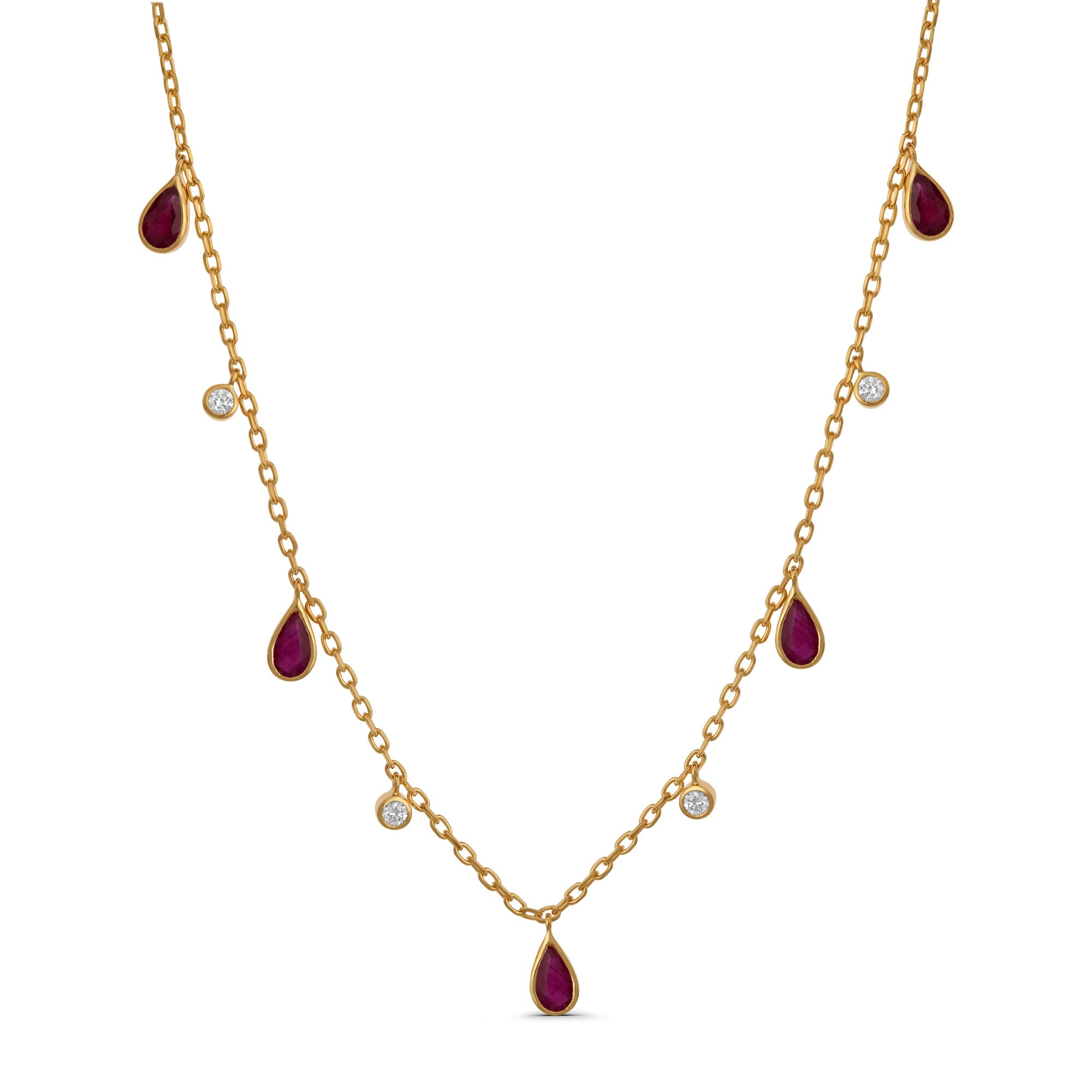 Diamond and Ruby Necklace