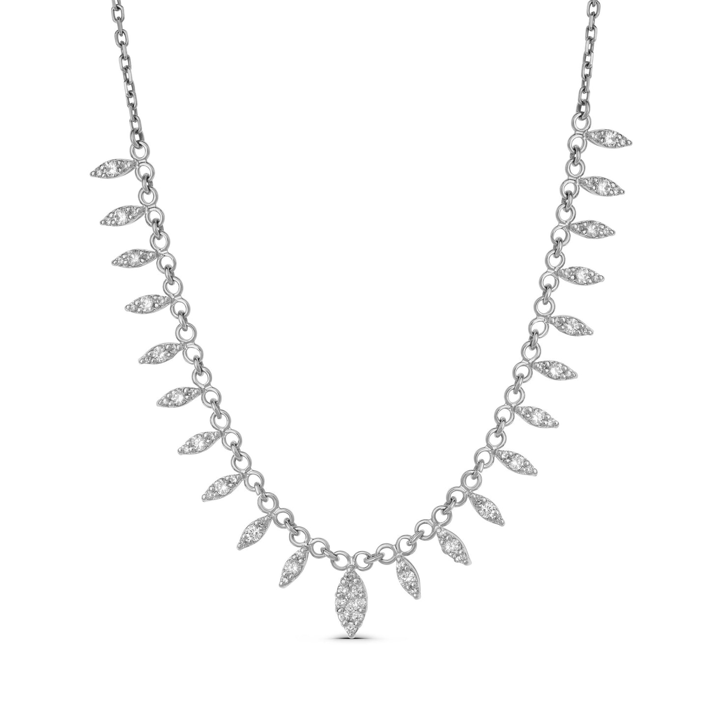Diamond Marquise Drops Necklace