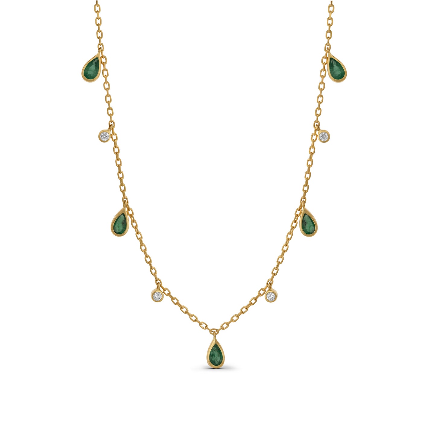 Diamond and Emerald Necklace