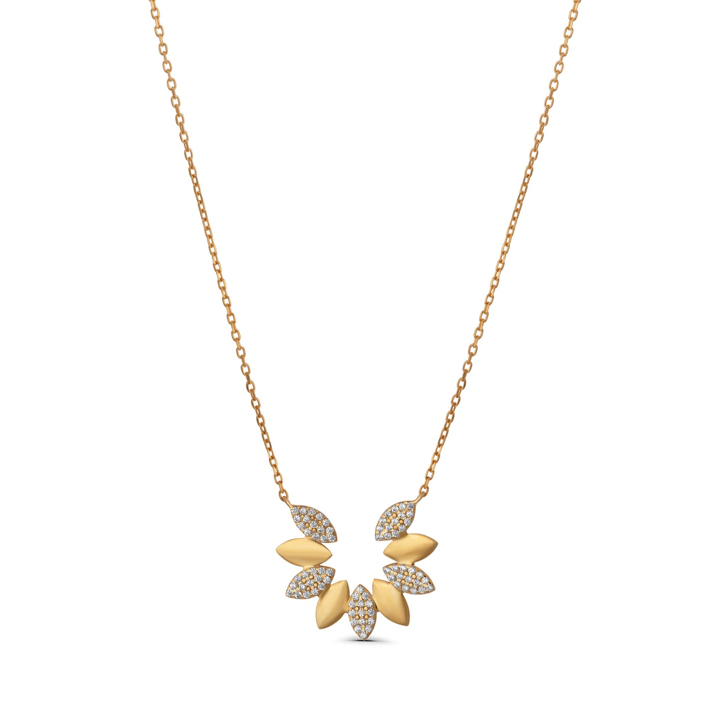 Marquise Open Flower Necklace