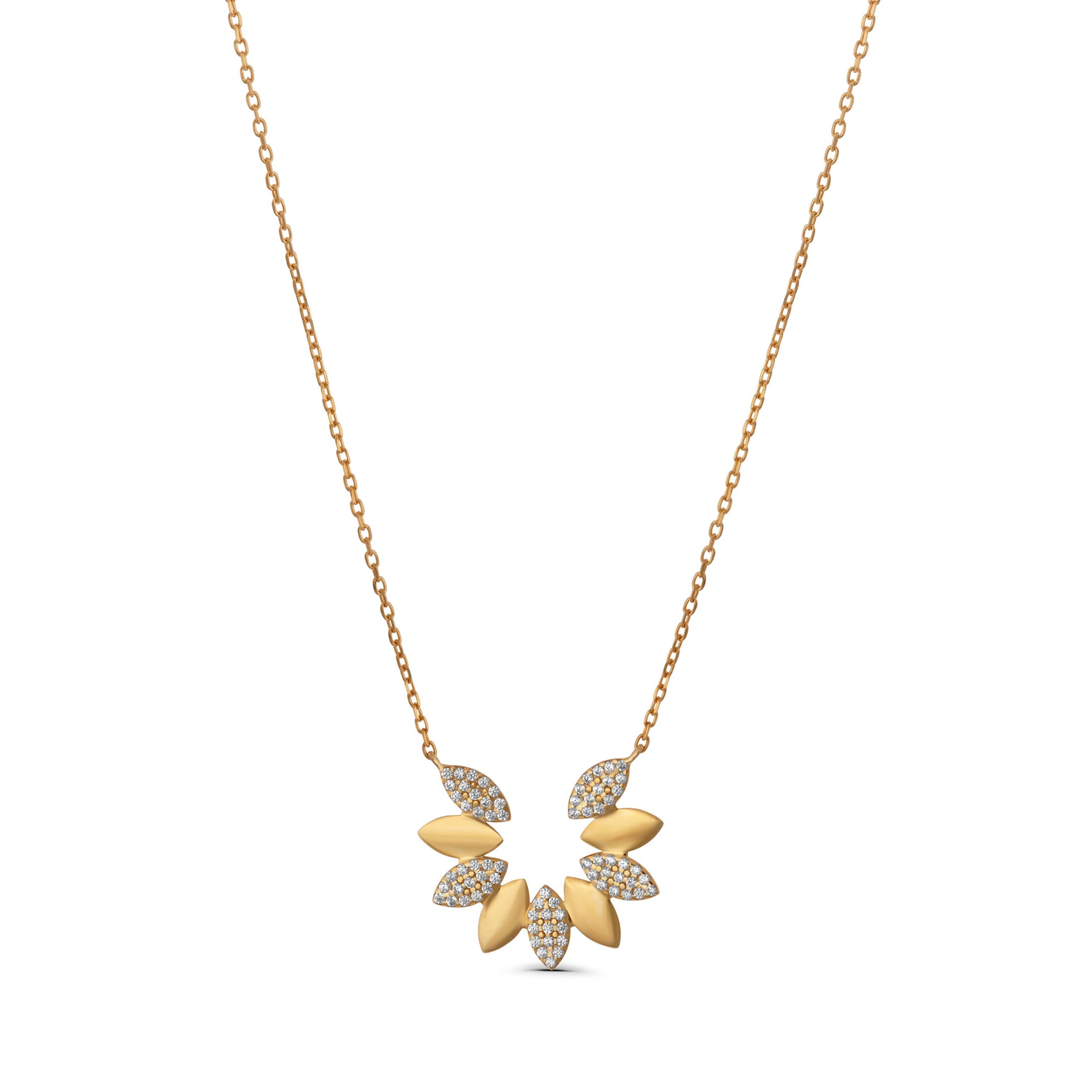 Marquise Open Flower Necklace