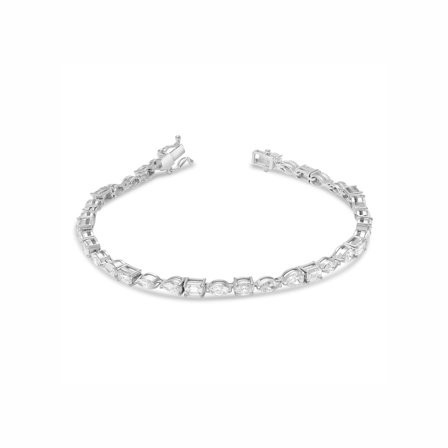 Lab Grown Diamond Mixed-Stones Tennis Bracelet