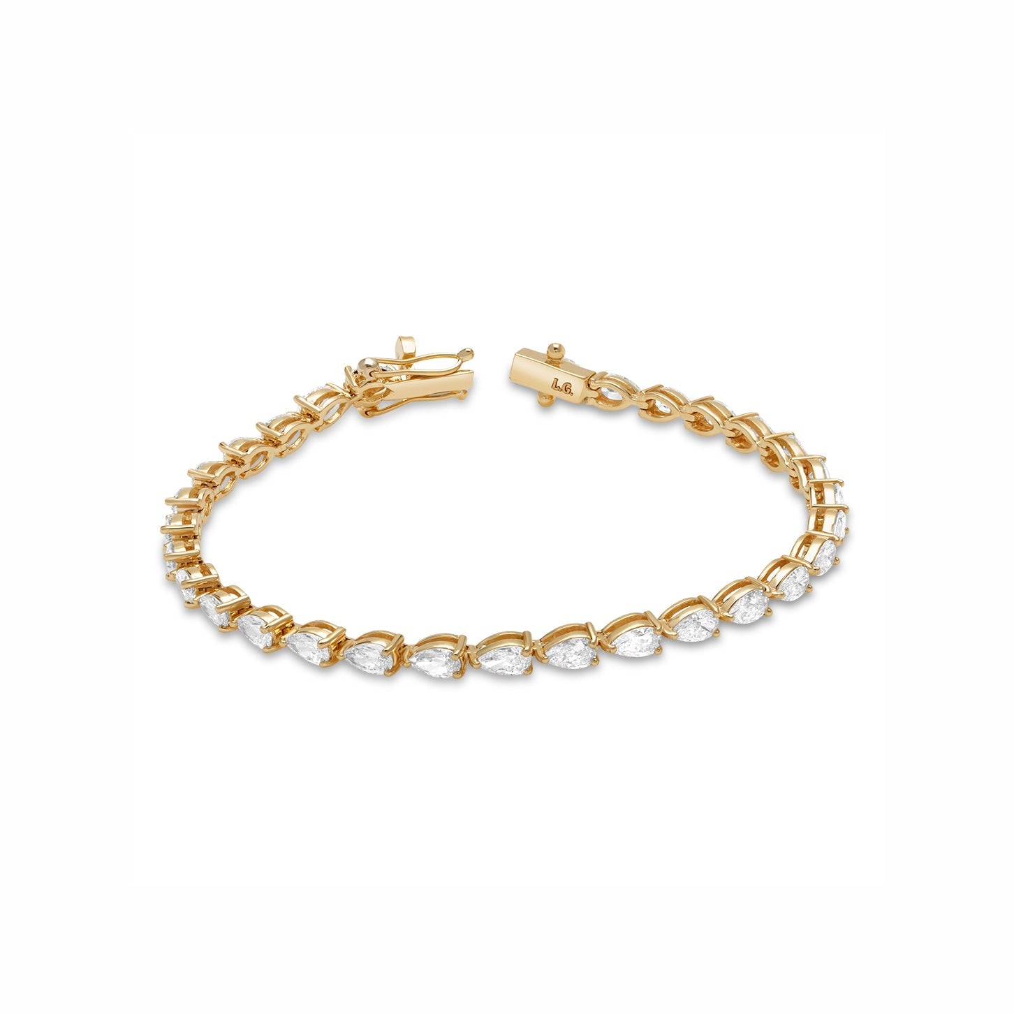 Lab Grown Diamond Pearline Tennis Bracelet
