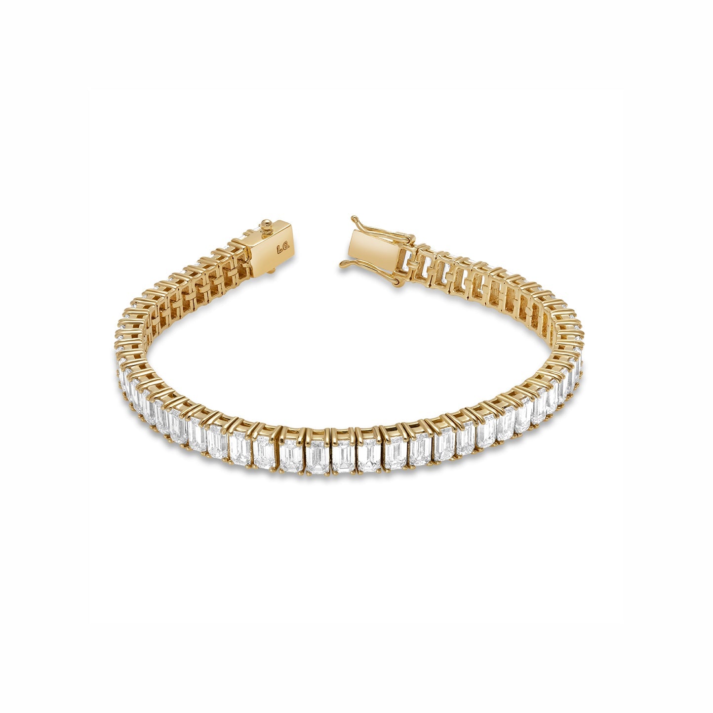 Lab Grown Diamond Baguette-Cut Tennis Bracelet 2.0