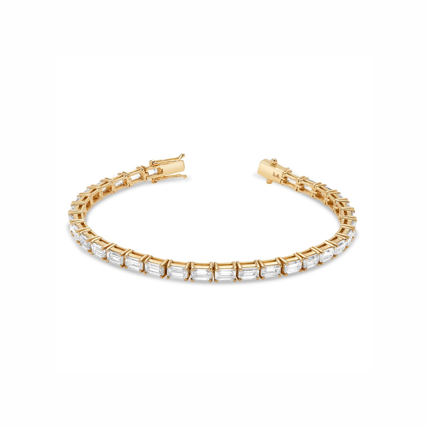 Lab Grown Diamond Baguette-Cut Tennis Bracelet