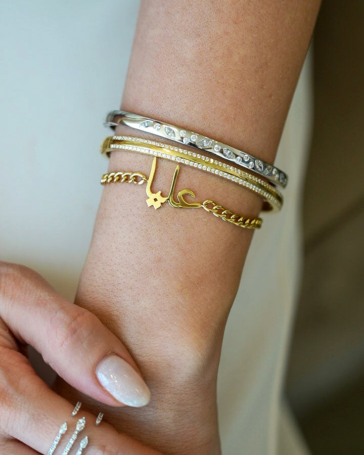 Diamond Mixed Stones Bangle 2.0