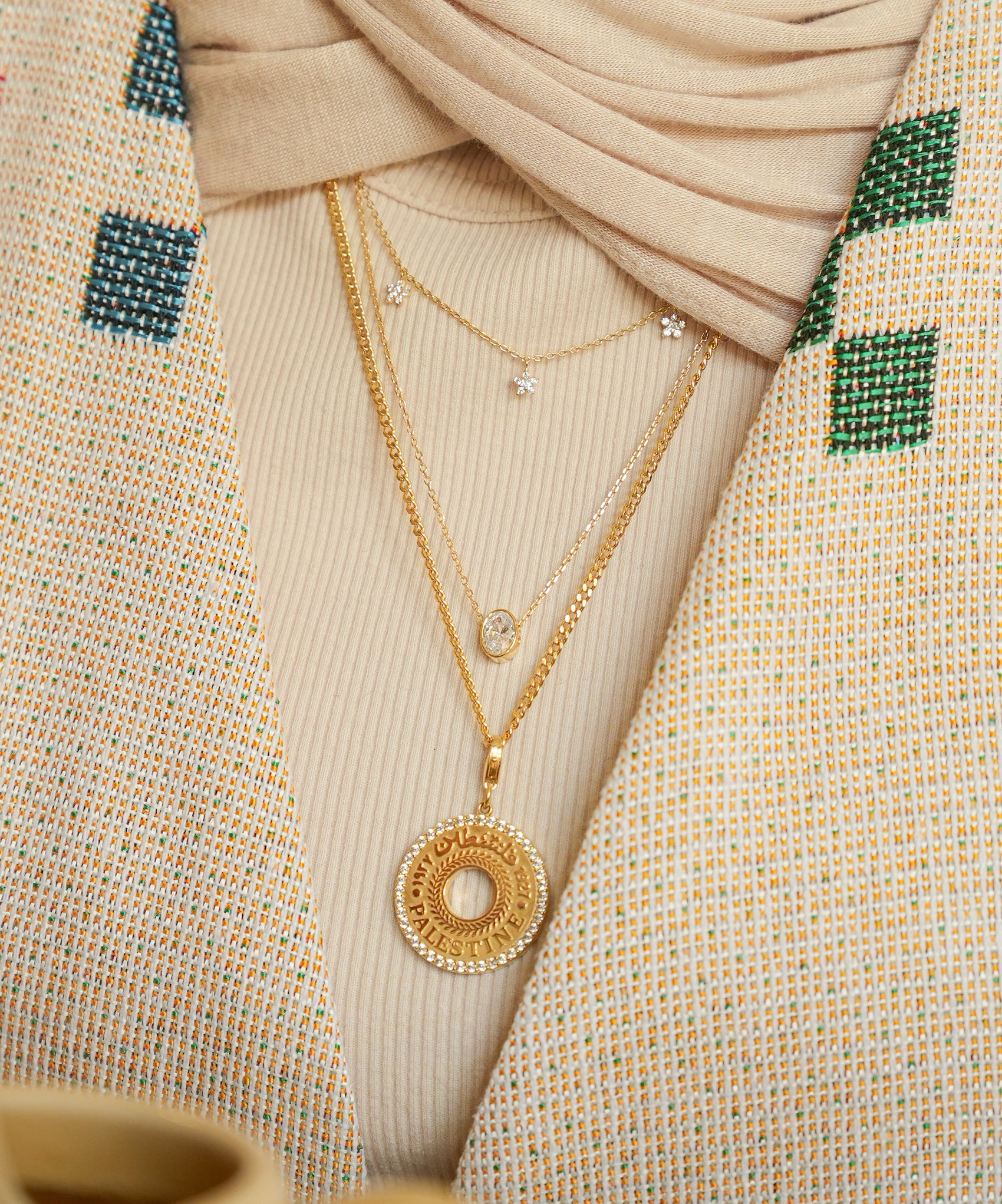 Palestine Coin Pendant