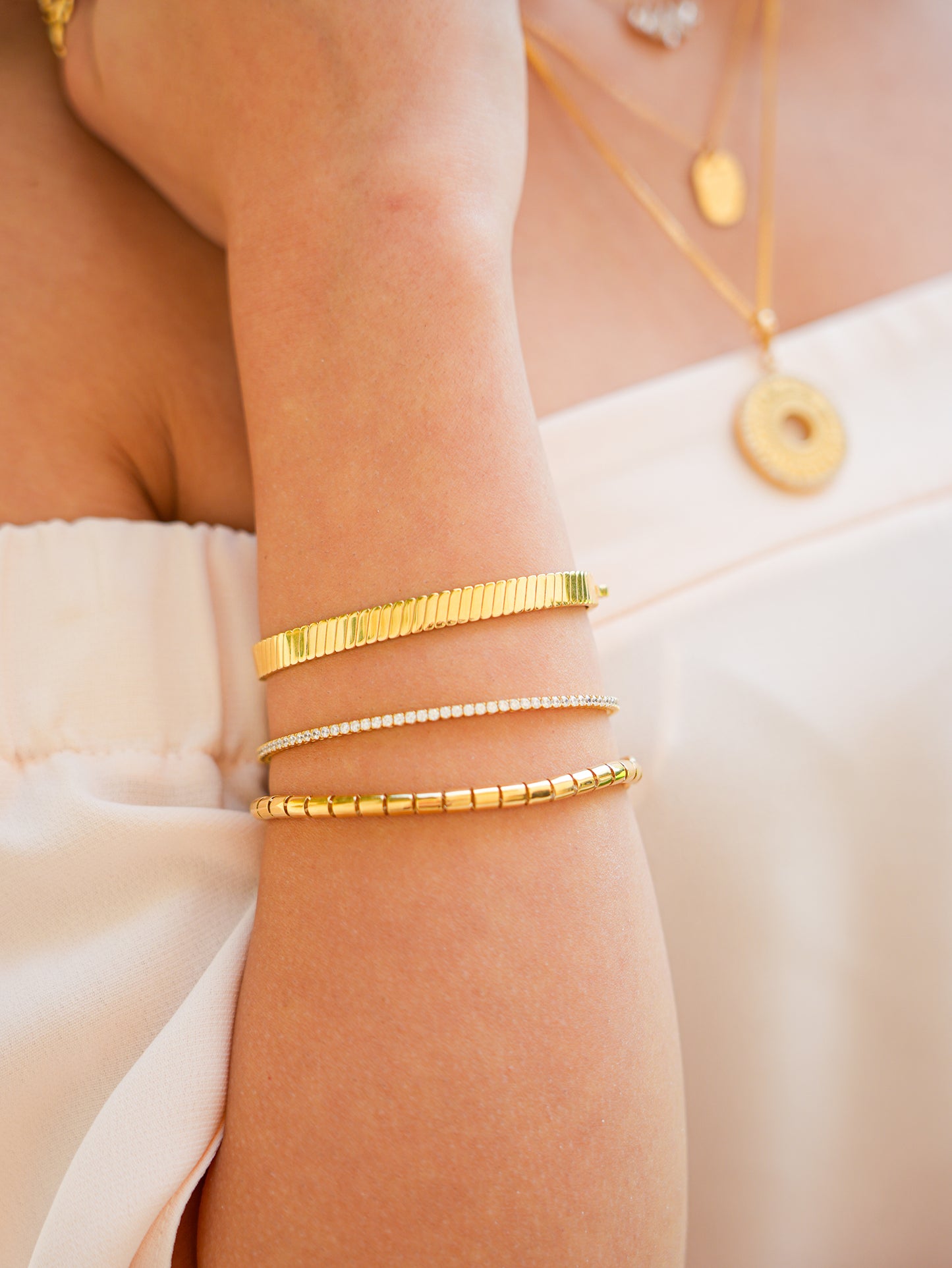 Cylinder Link Bracelet