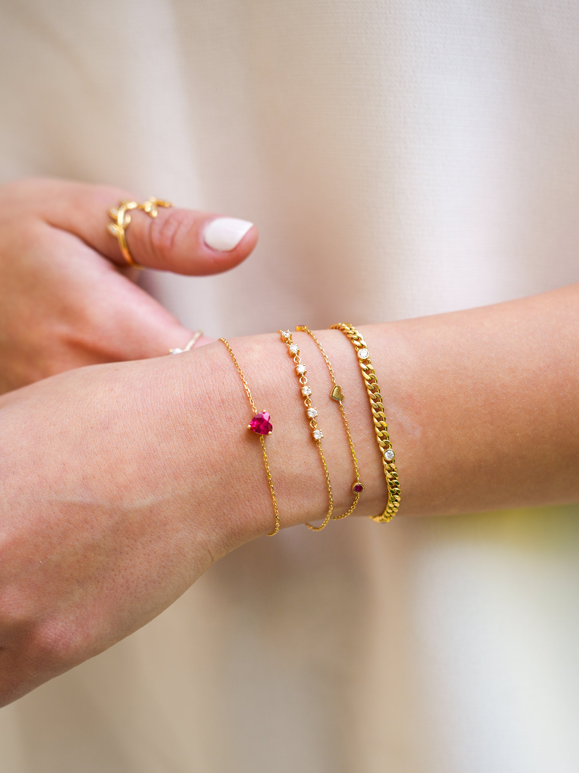 Mini Linked Stones Bracelet