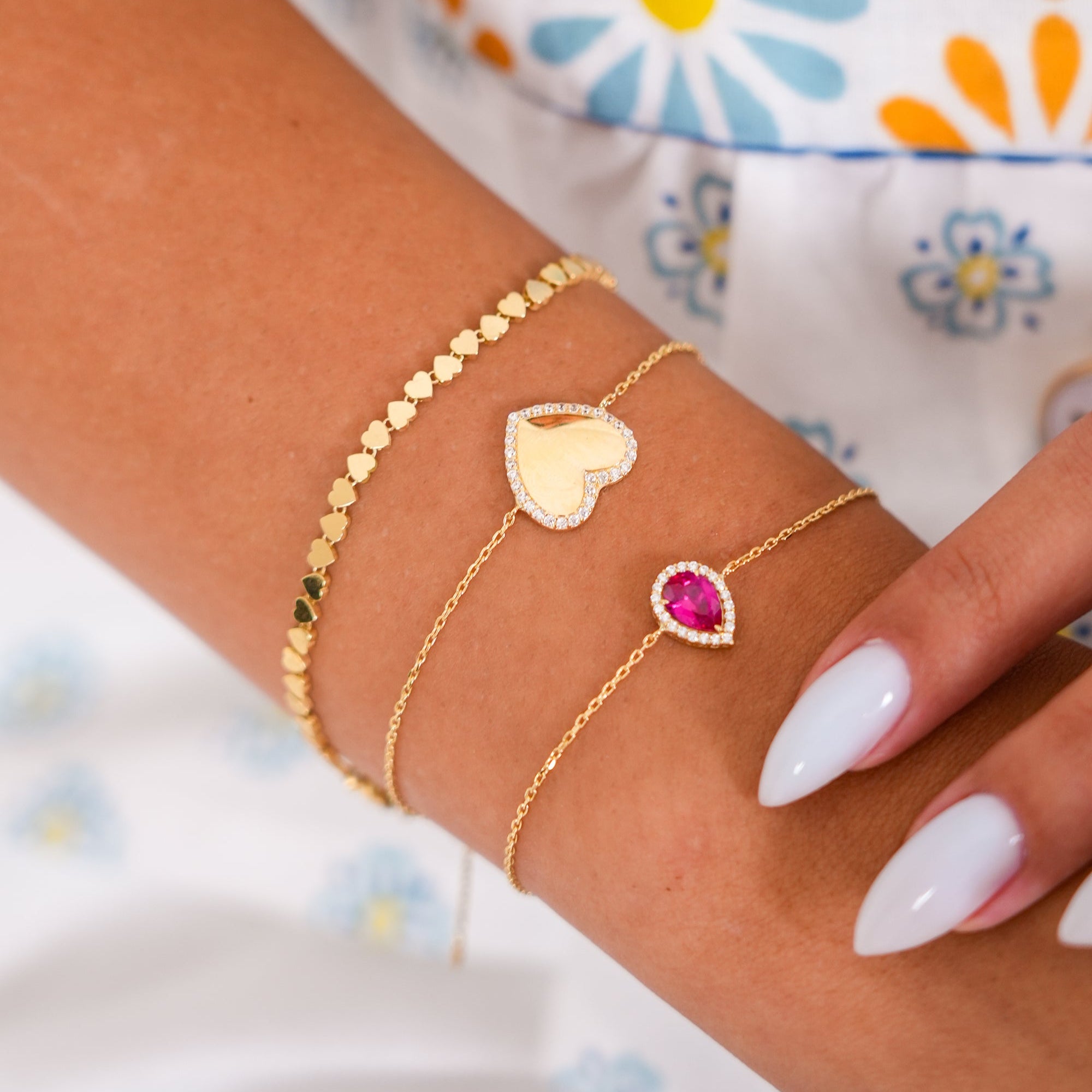 Framed Heart Bracelet