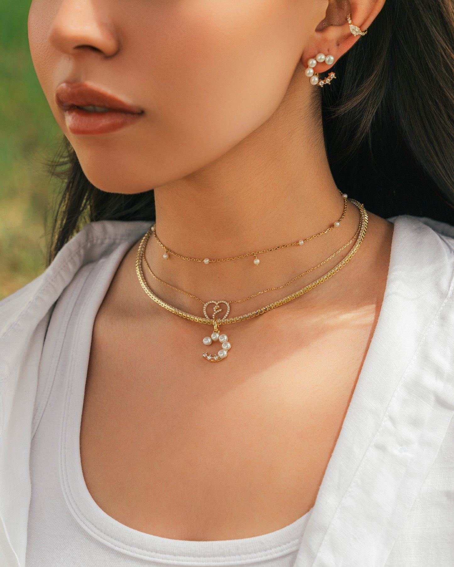 Letter in a Heart Necklace