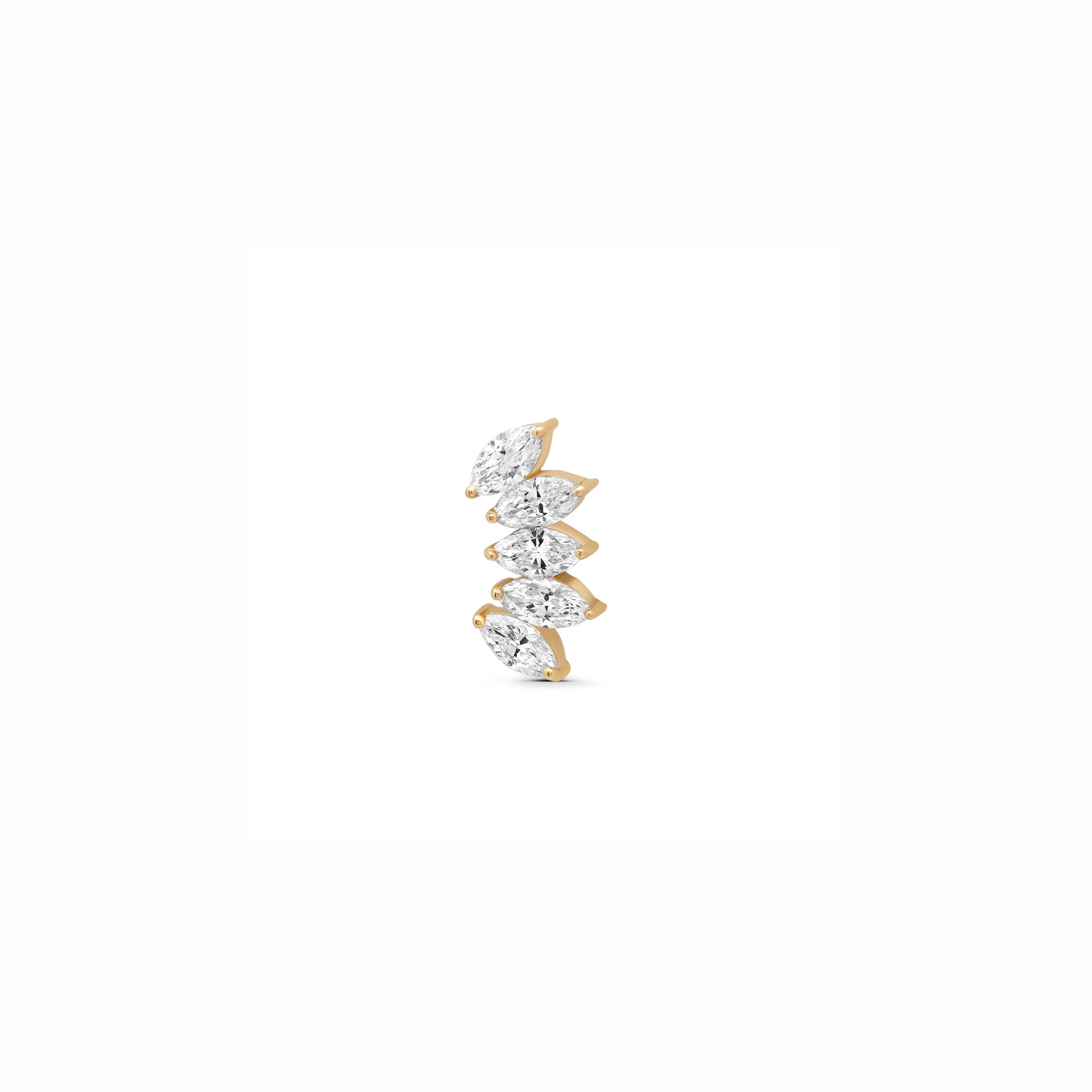 Mini Marquise Wing Lab Grown Stud