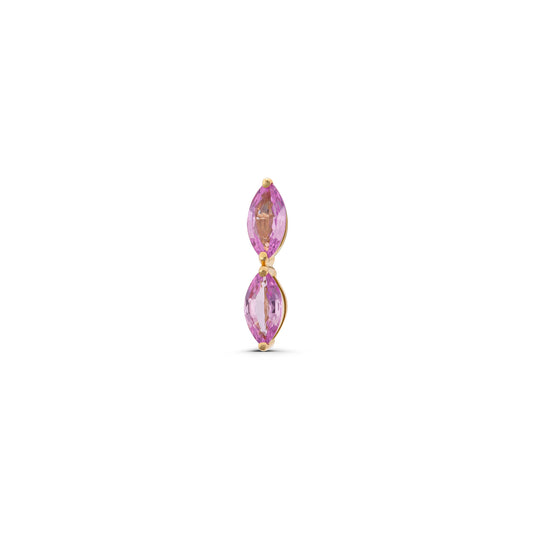 Double Tourmaline Marquise Stud