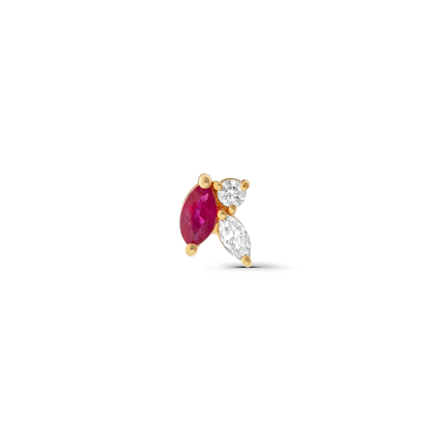 Diamonds Jasmine Bud Stud (Ruby)