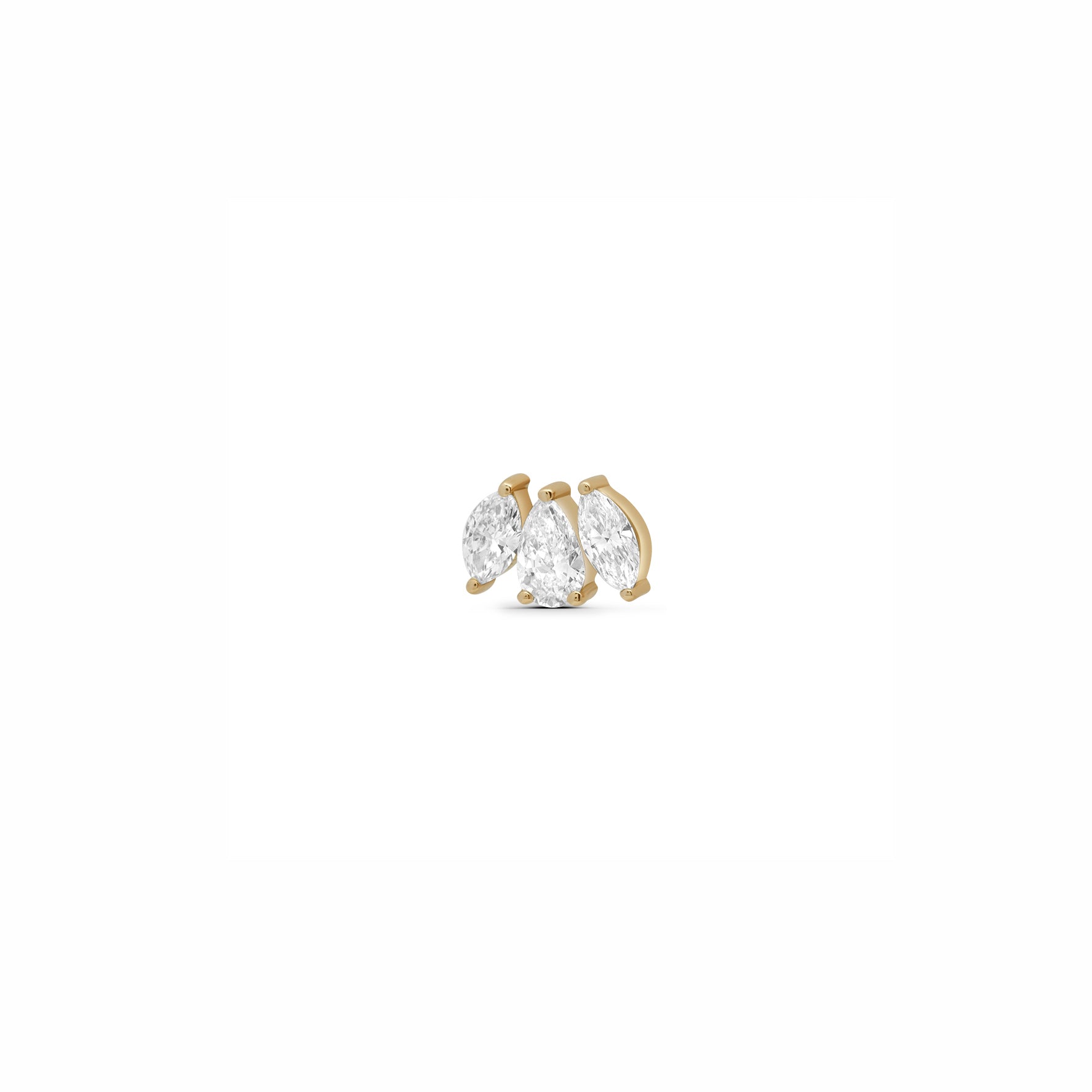 Mini Wing Lab Grown Stud 1.0