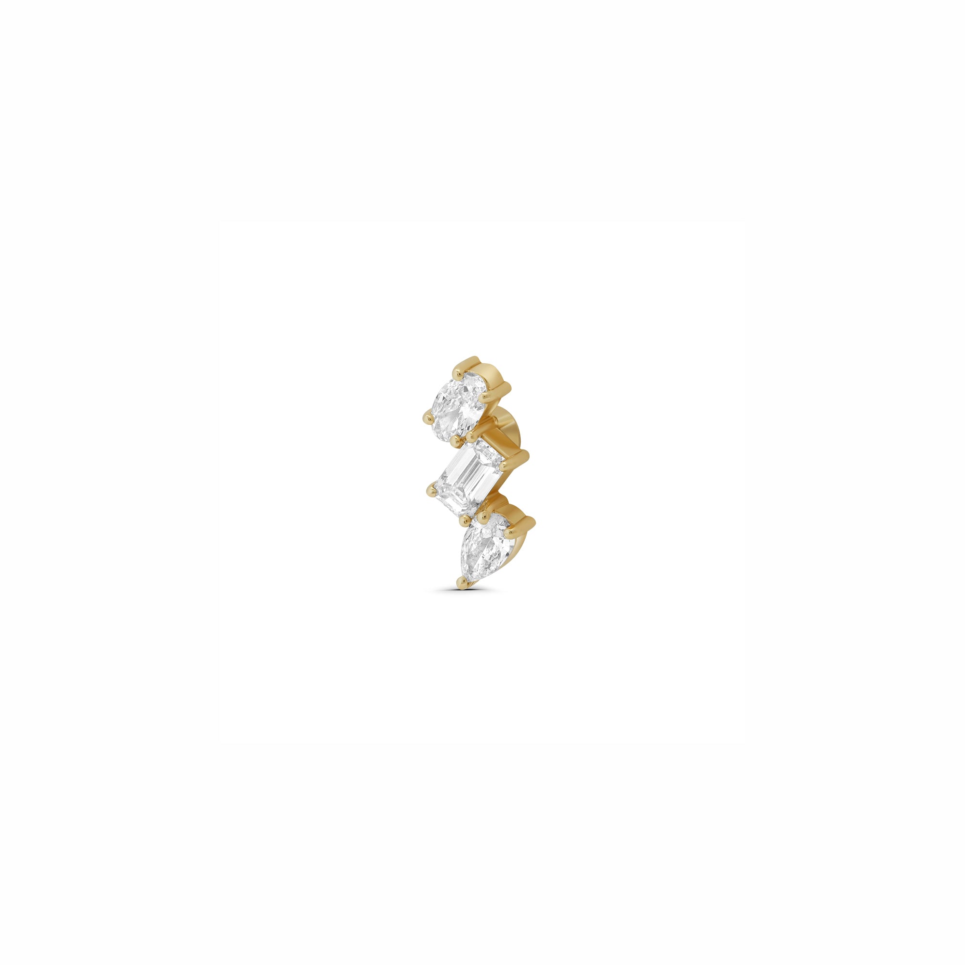 Mixed-Stones Lab Grown Stud 2.0