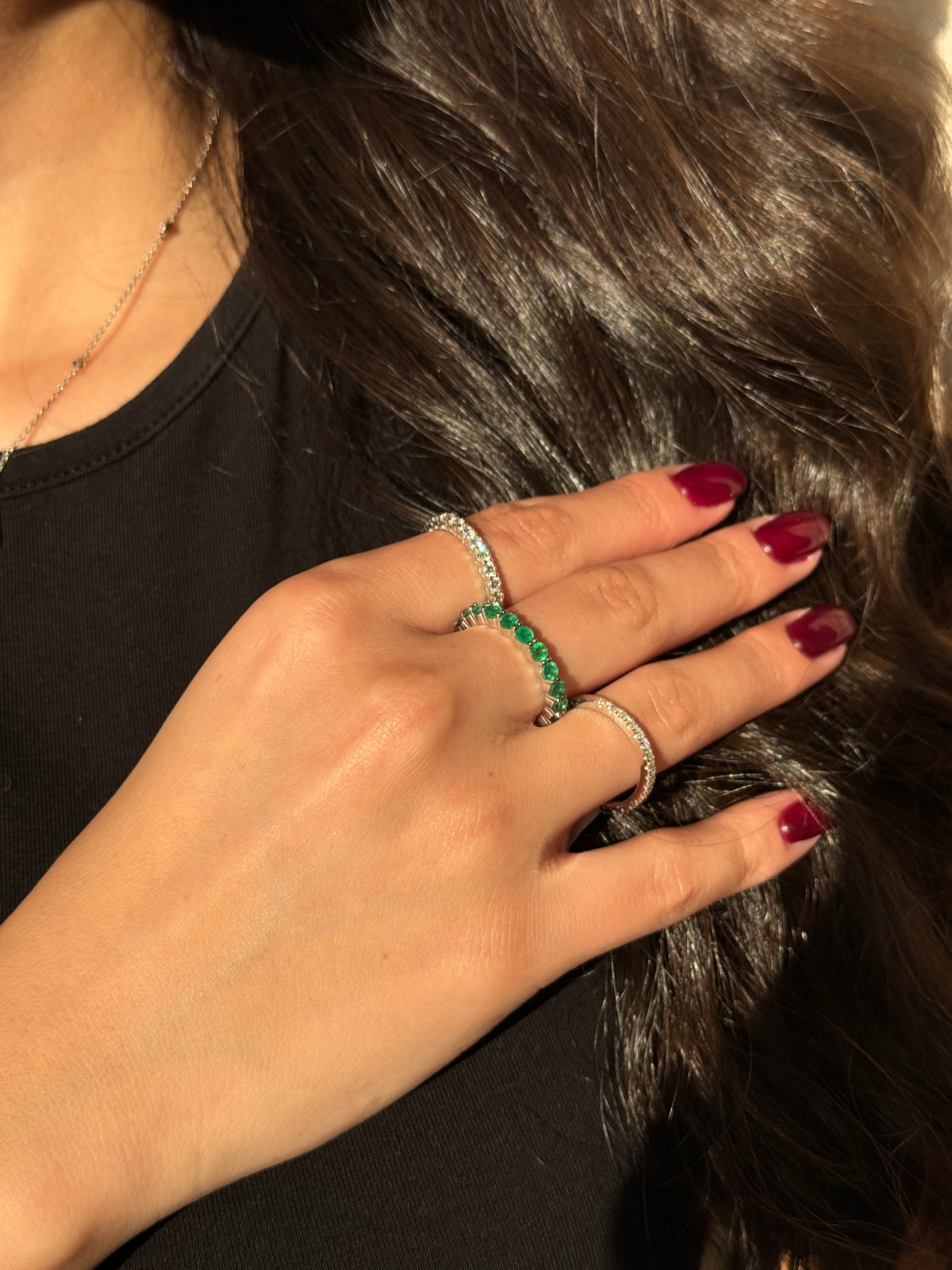 Emerald Full Eternity Ring
