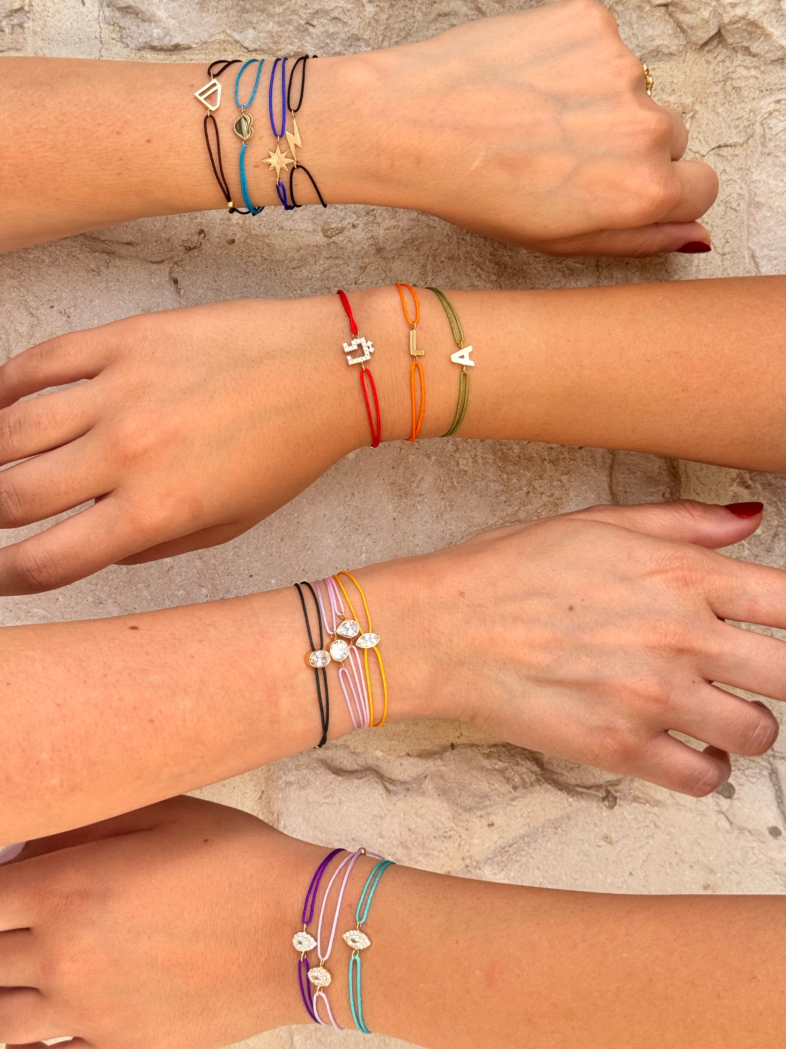 Sparkle Shape Thread Bracelet