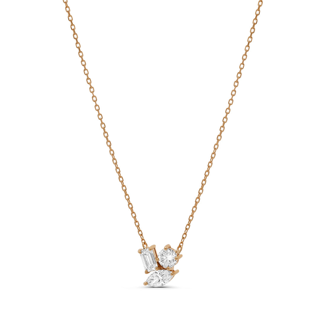 Lab Grown Diamond Mixed Stones Necklace 2.0