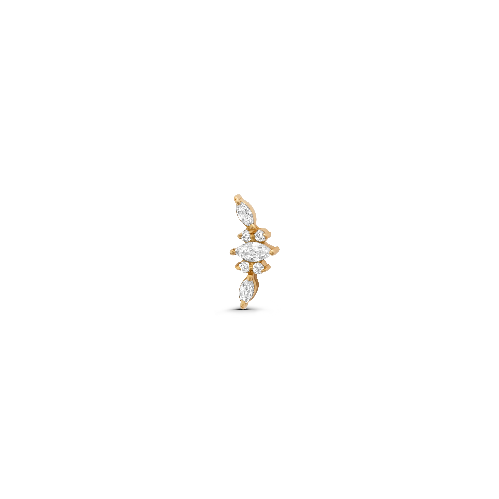 Mixed Stones Wing Stud