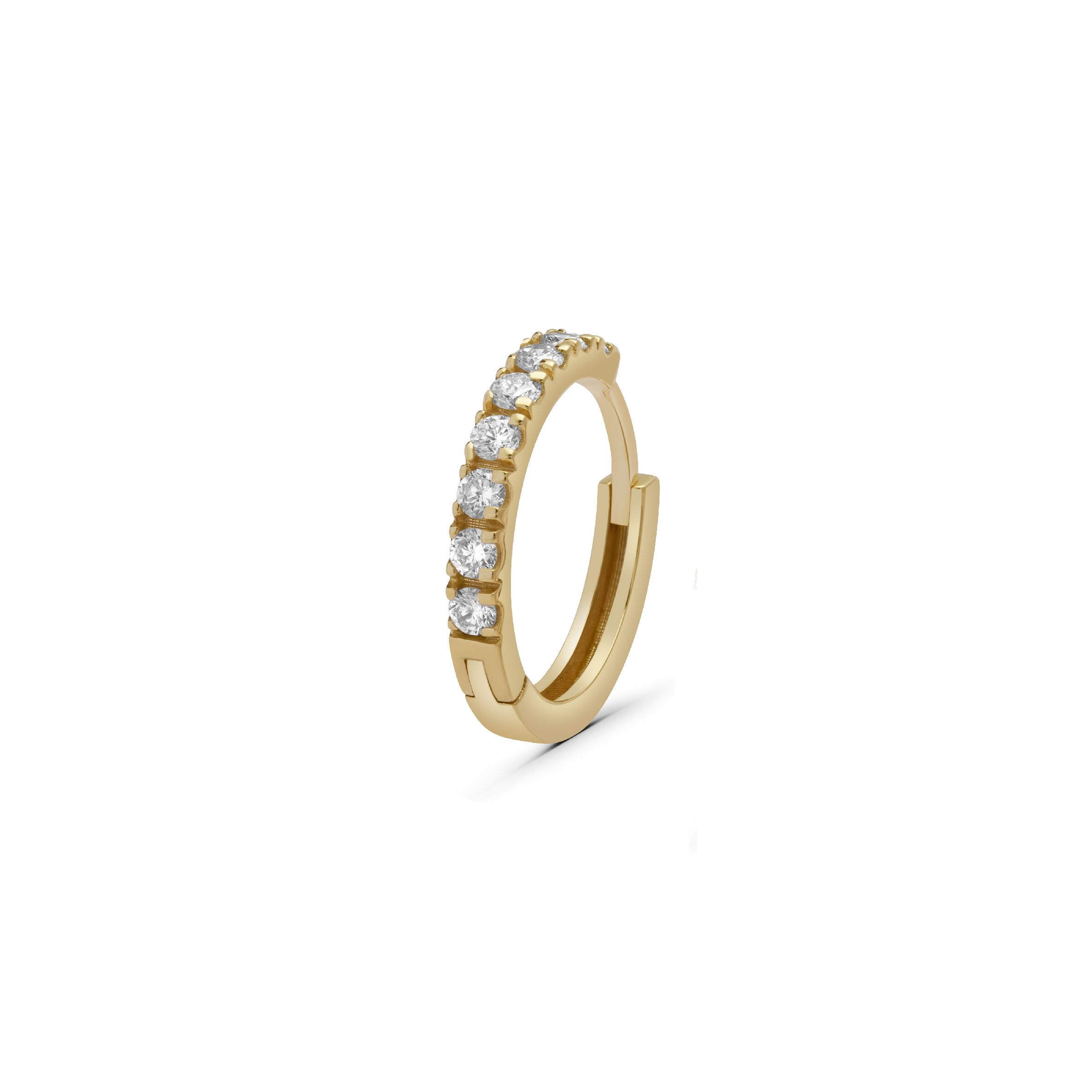 Lab Grown Huggie Hoop 12mm