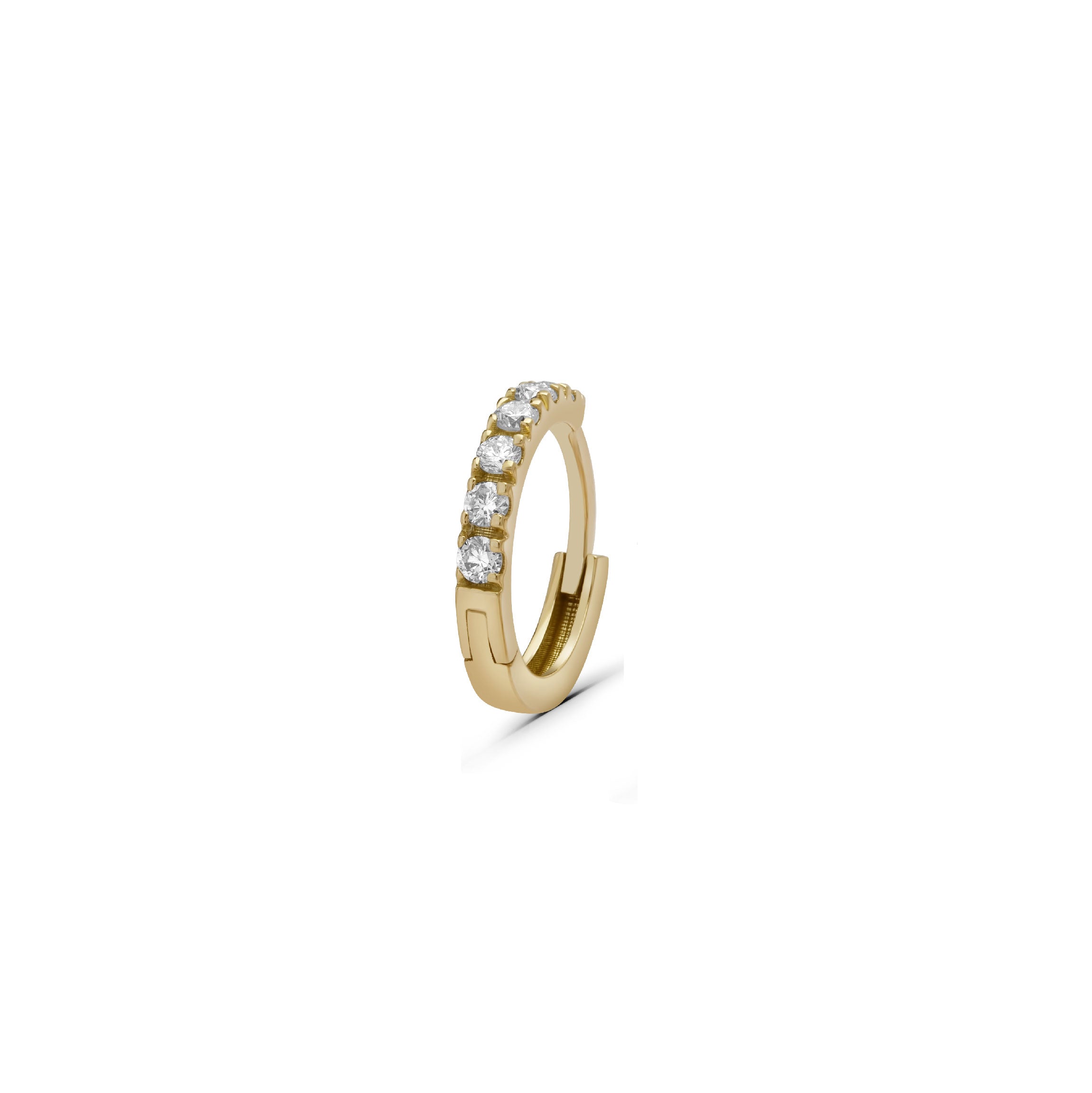 Lab Grown Huggie Hoop 9mm