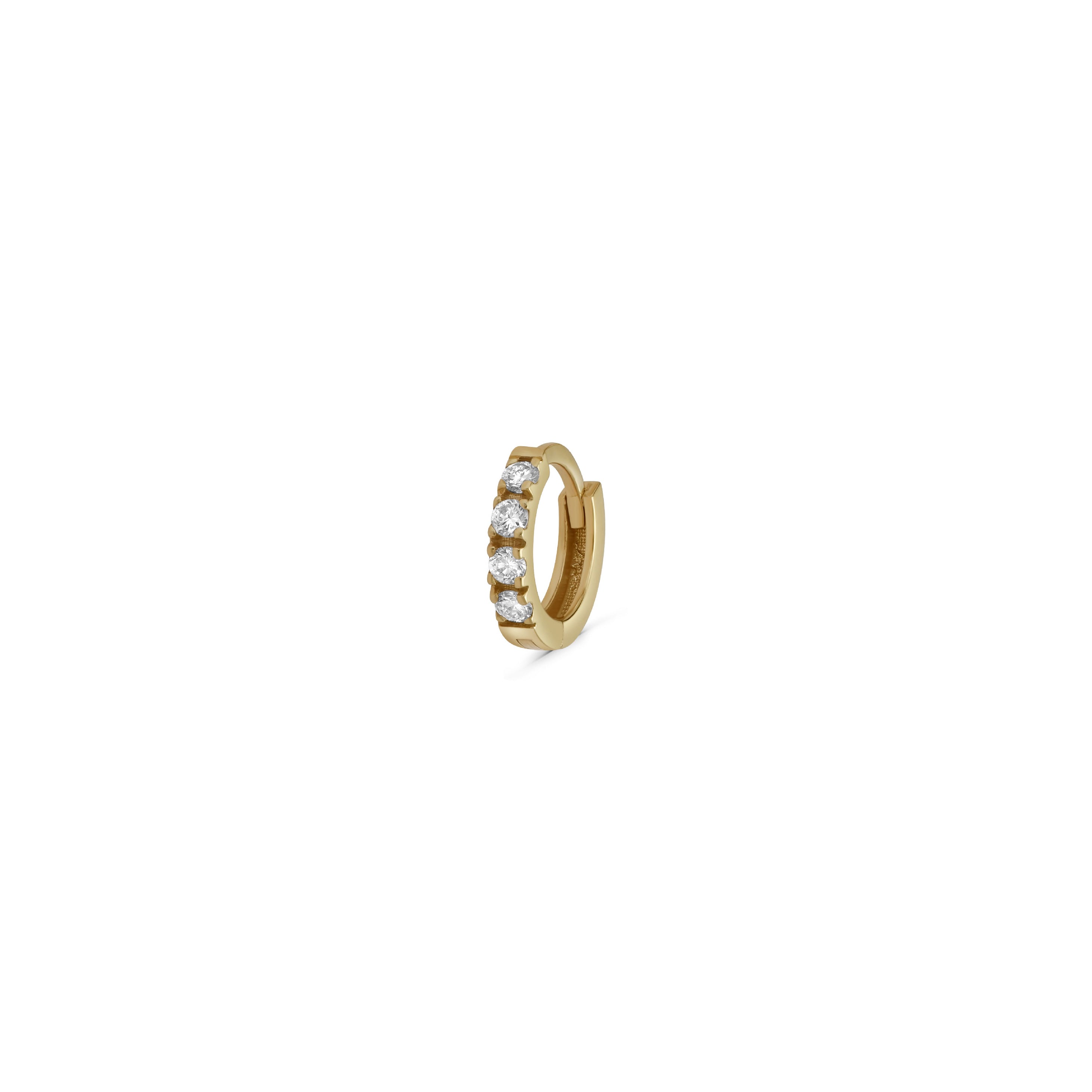 Lab Grown Huggie Hoop 7mm