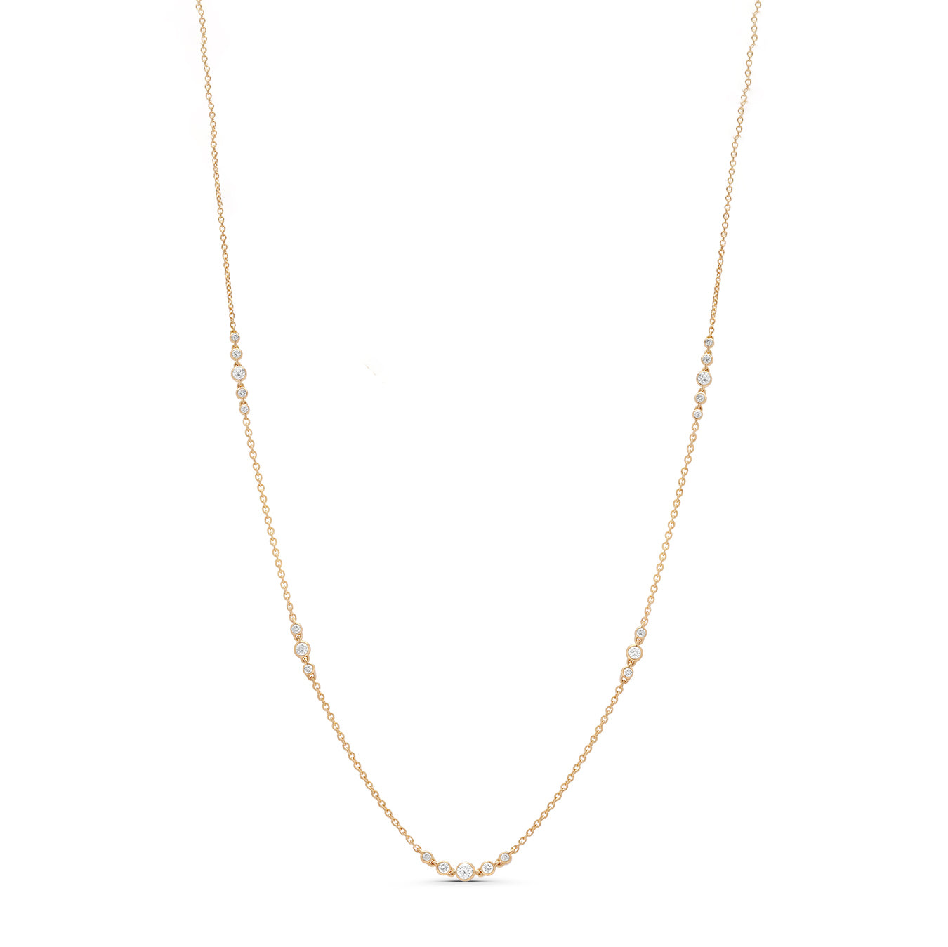 Long Round-Cut Lab Grown Necklace 2.0