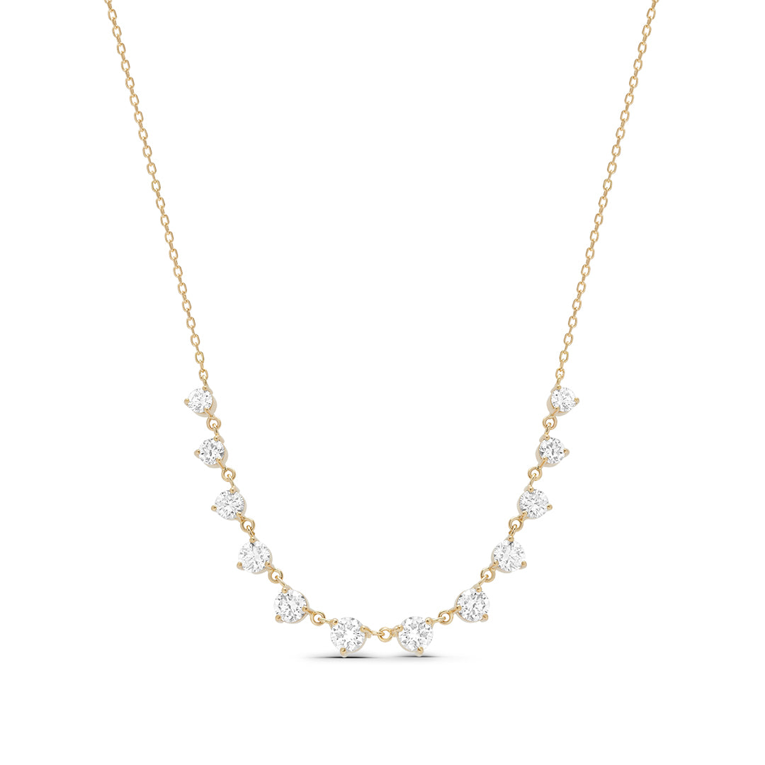 Linked Lab Grown Stones Necklace