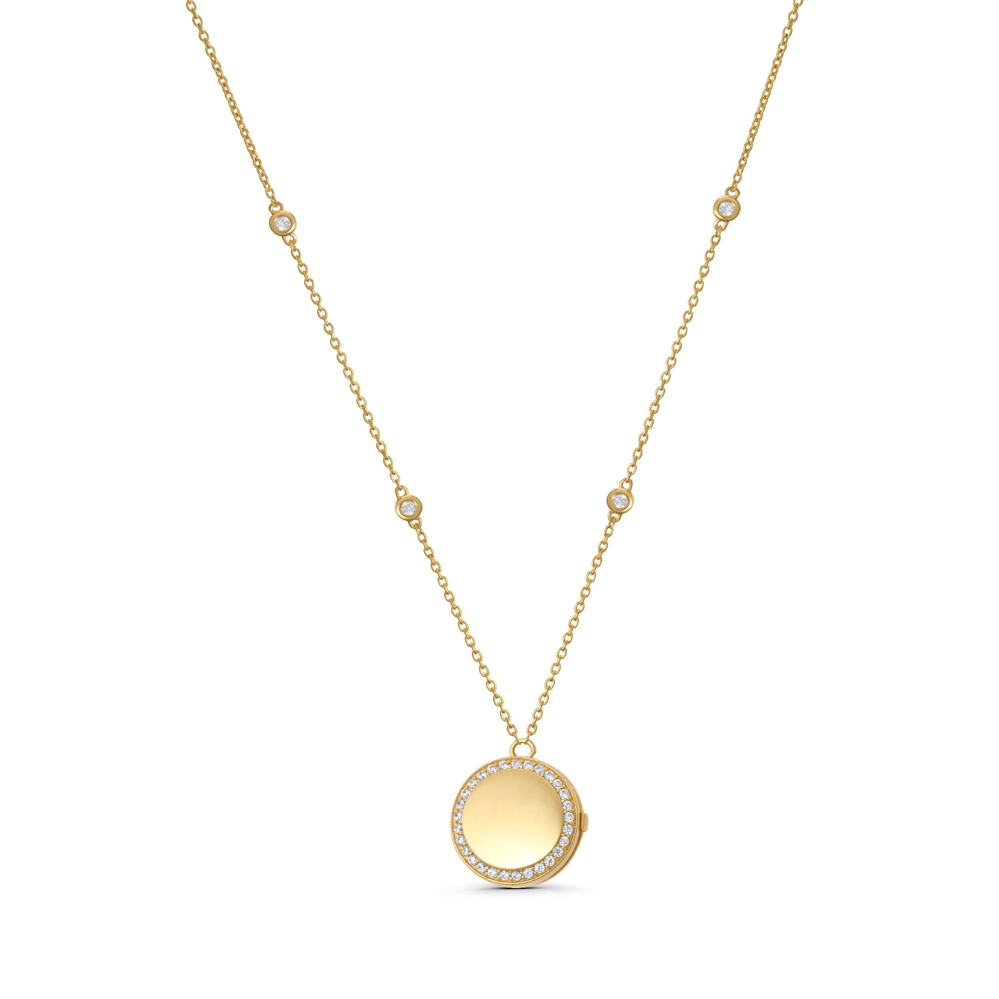 Round Locket Necklace