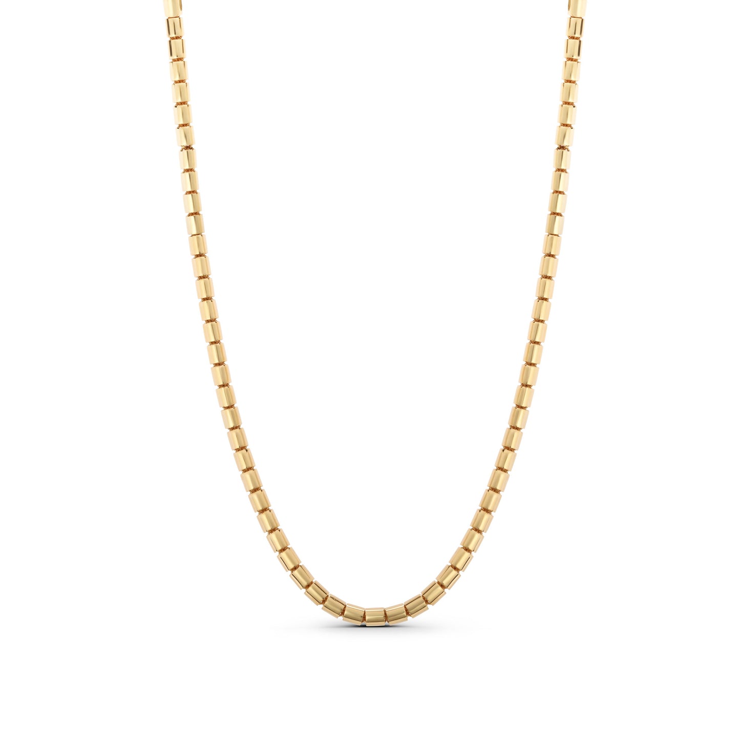 Cylinder Chain Necklace
