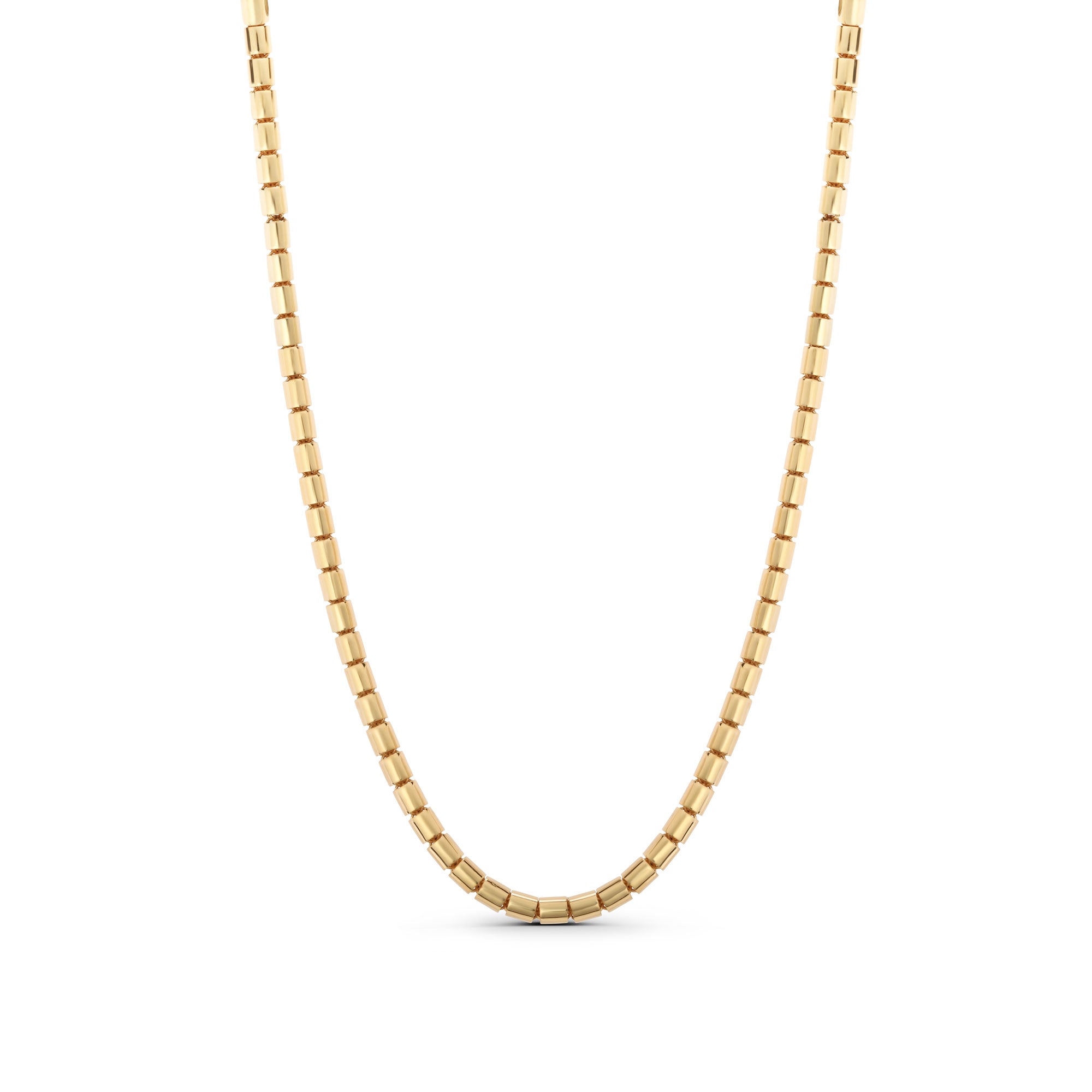 Cylinder Chain Necklace