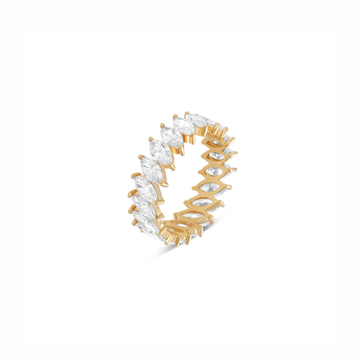Lab Grown Diamond All-Around Marquise-Cut Ring