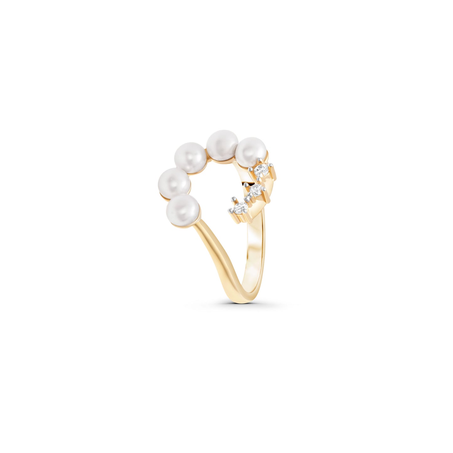 Crystal Pearl Ring