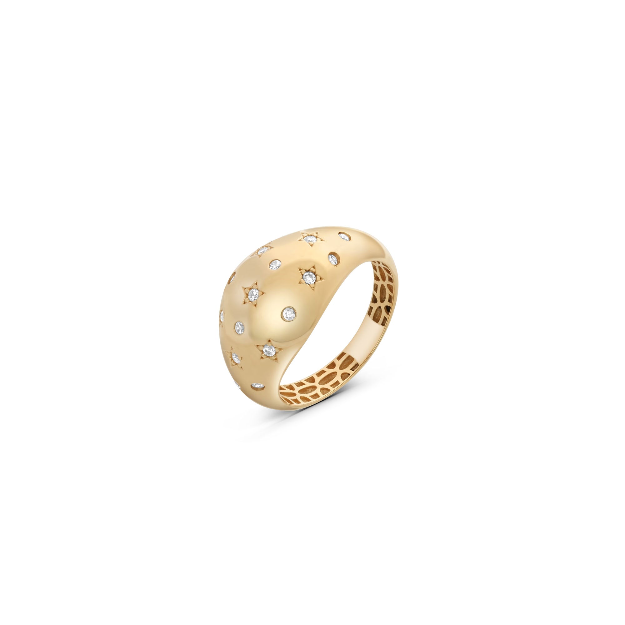 Stars and Stones Bold Dome Ring