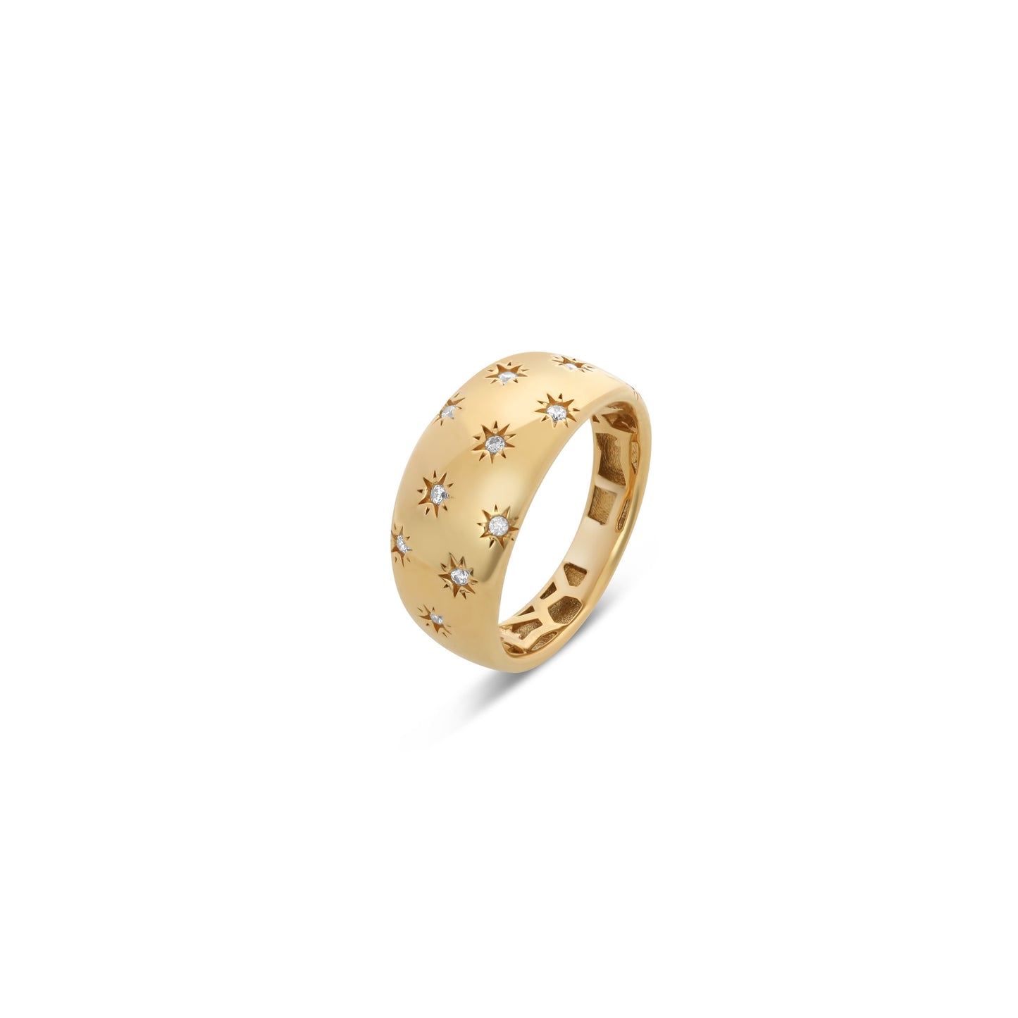 Stars Bold Dome Ring