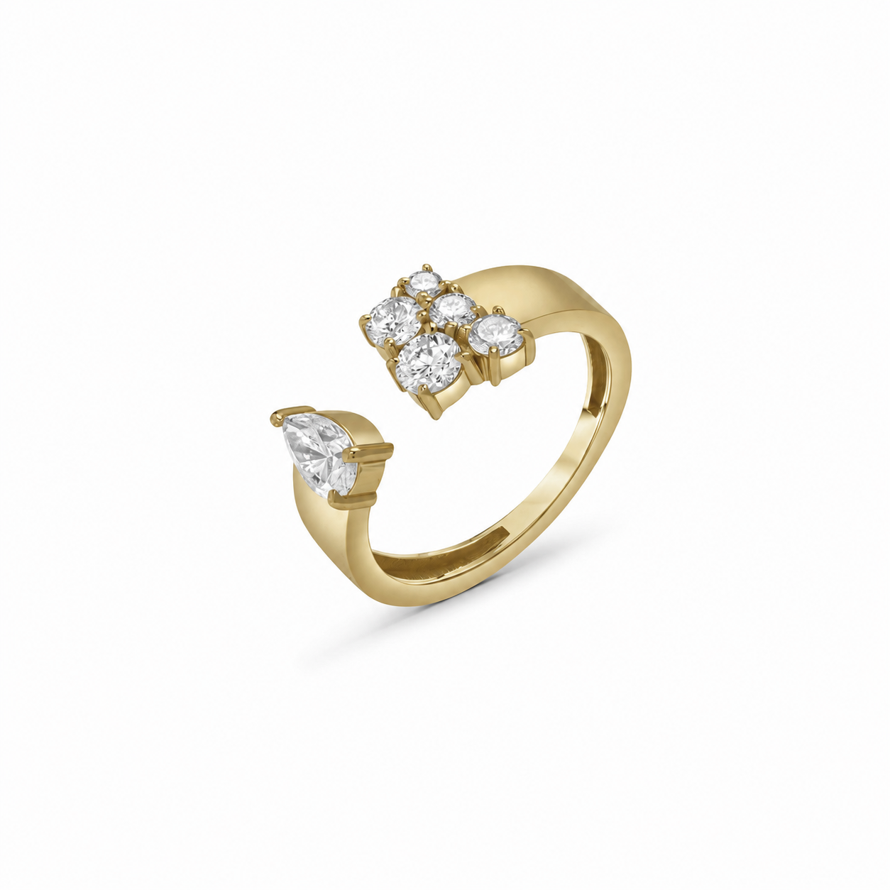 Lab Grown Diamond Pear Open Ring