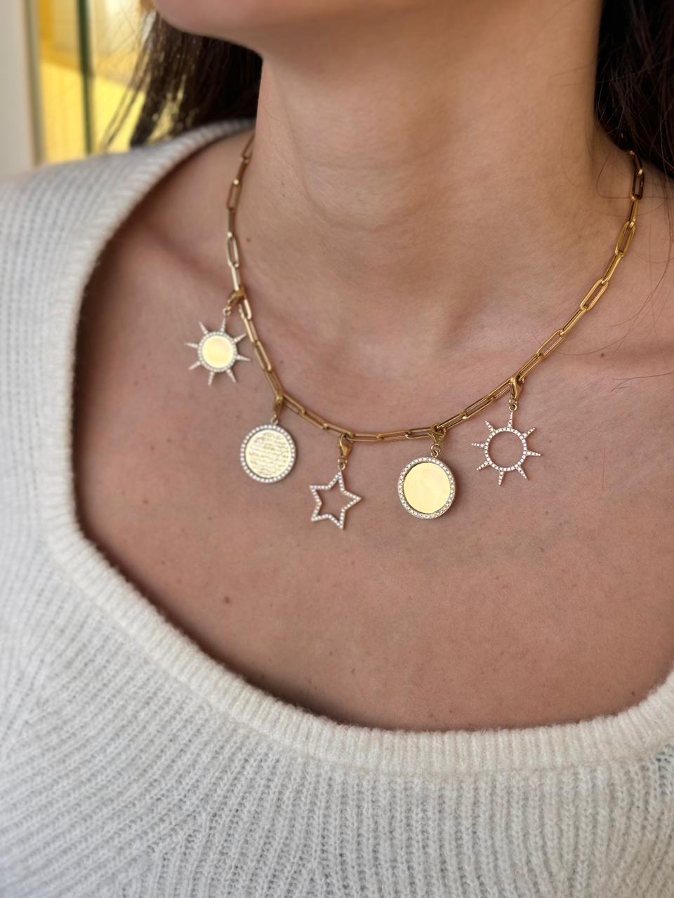 Diamonds Ayat Al Kursi Coin Charm