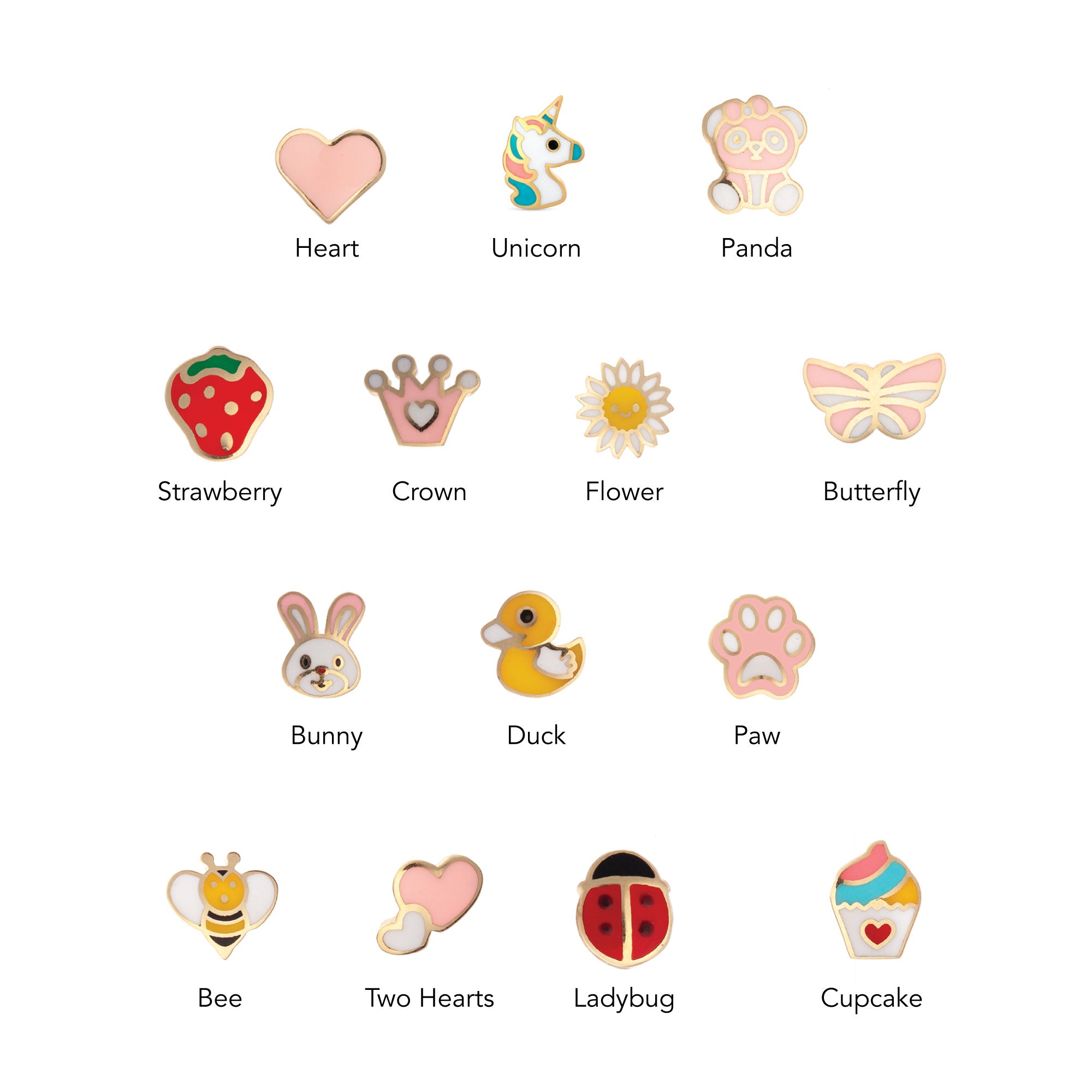 Kids Shape Ear Studs