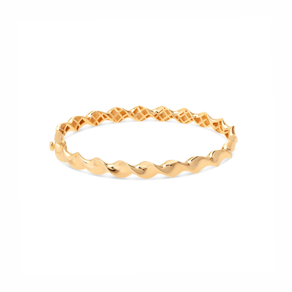 Twist Gold Bangle