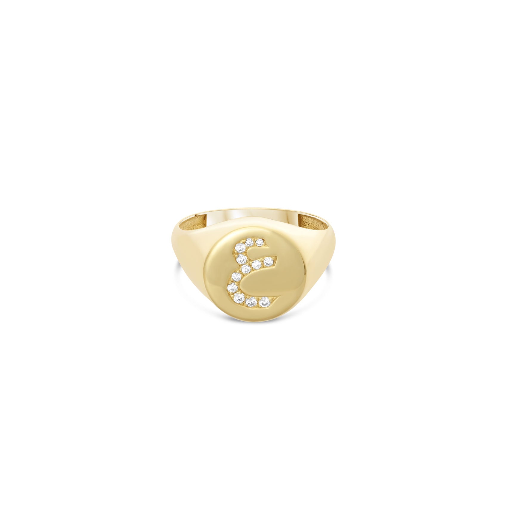 Letter Signet Ring