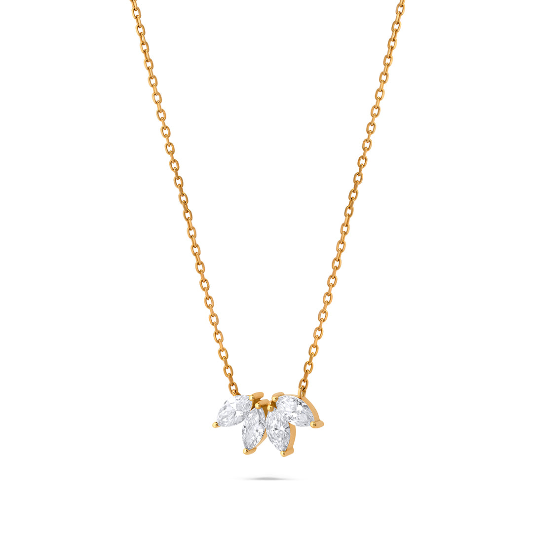 Diamond Lotus Necklace