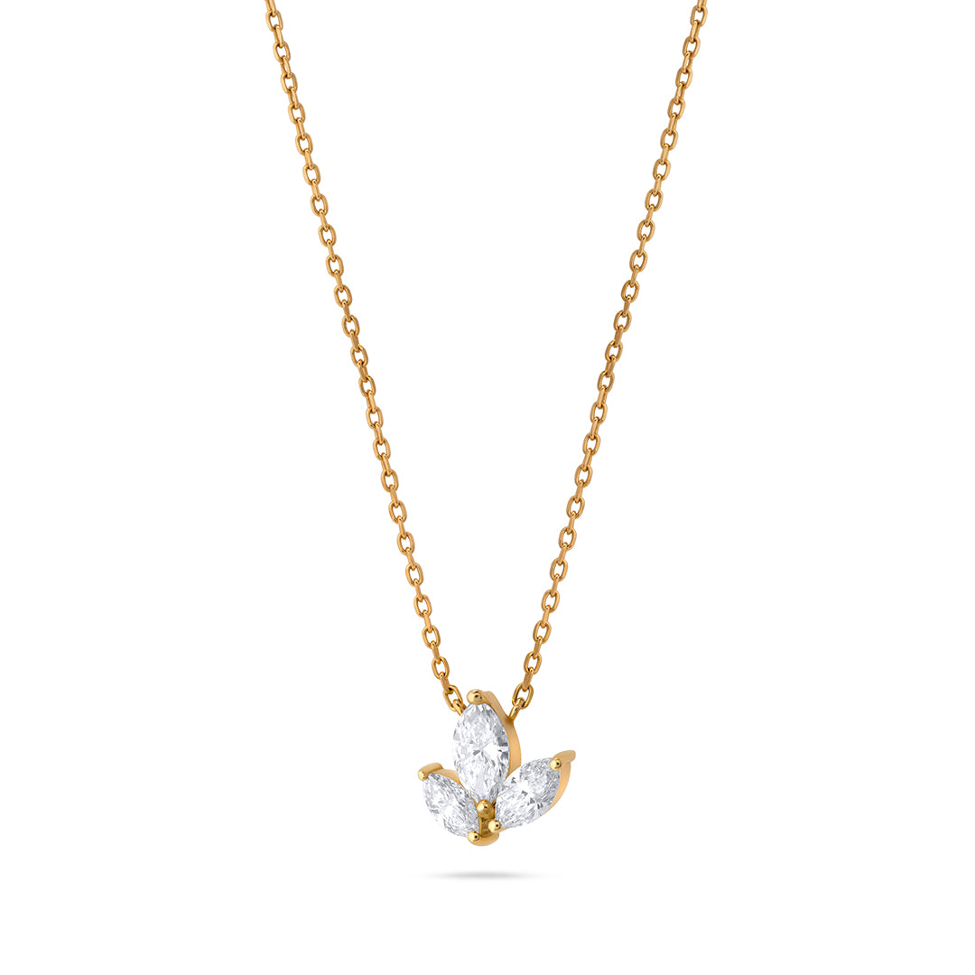Diamond Lotus Necklace 2.0