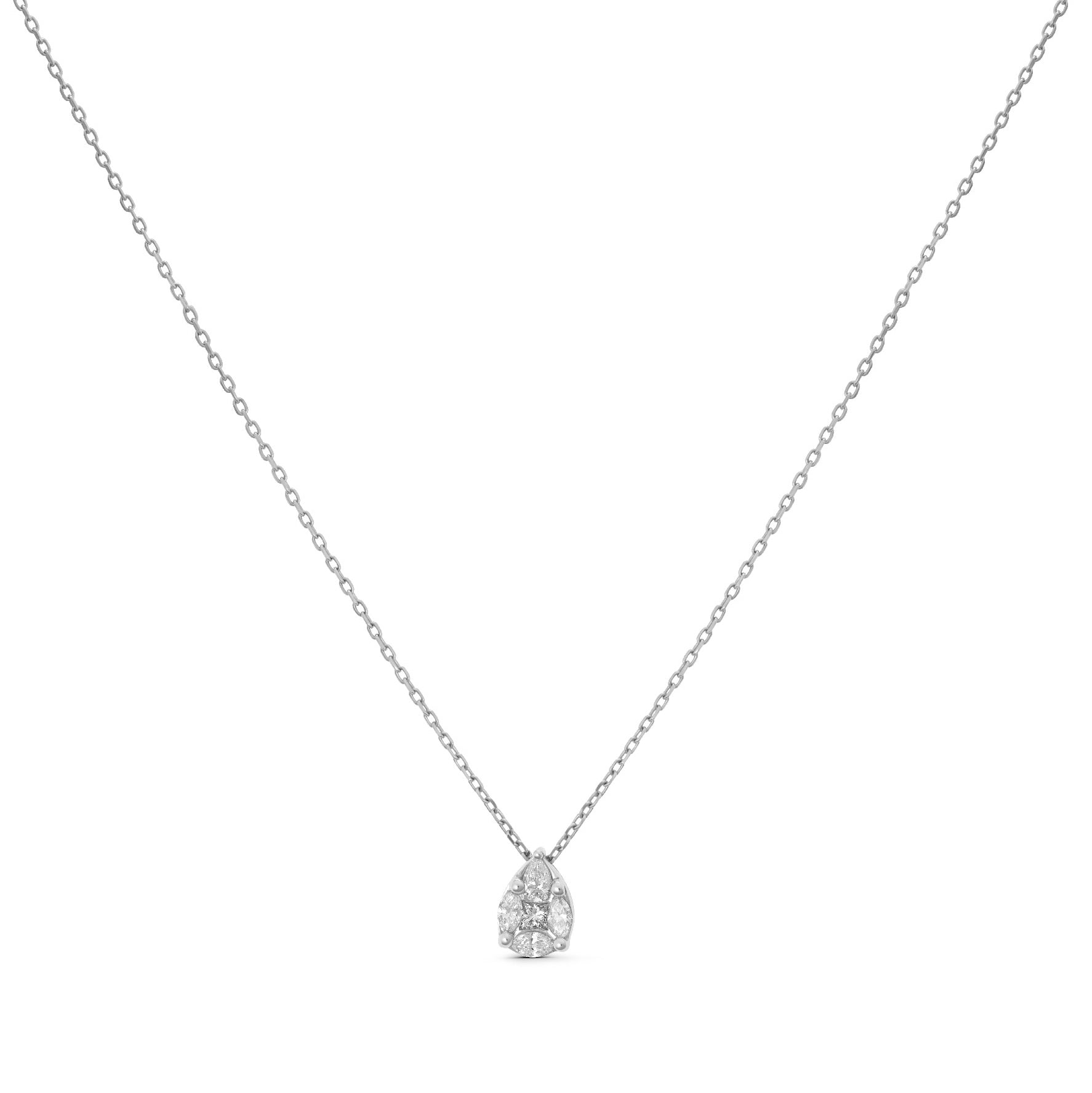 Diamond Teardrop Necklace